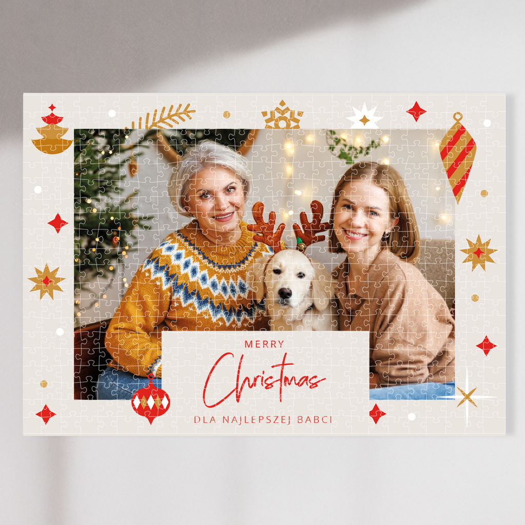 Puzzle Merry Christmas 600/1000 elementów