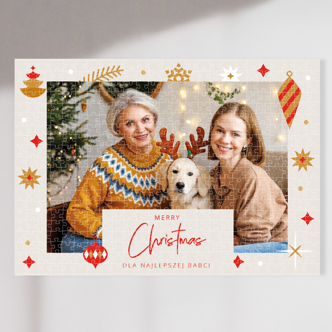 Puzzle Merry Christmas 600/1000 elementów