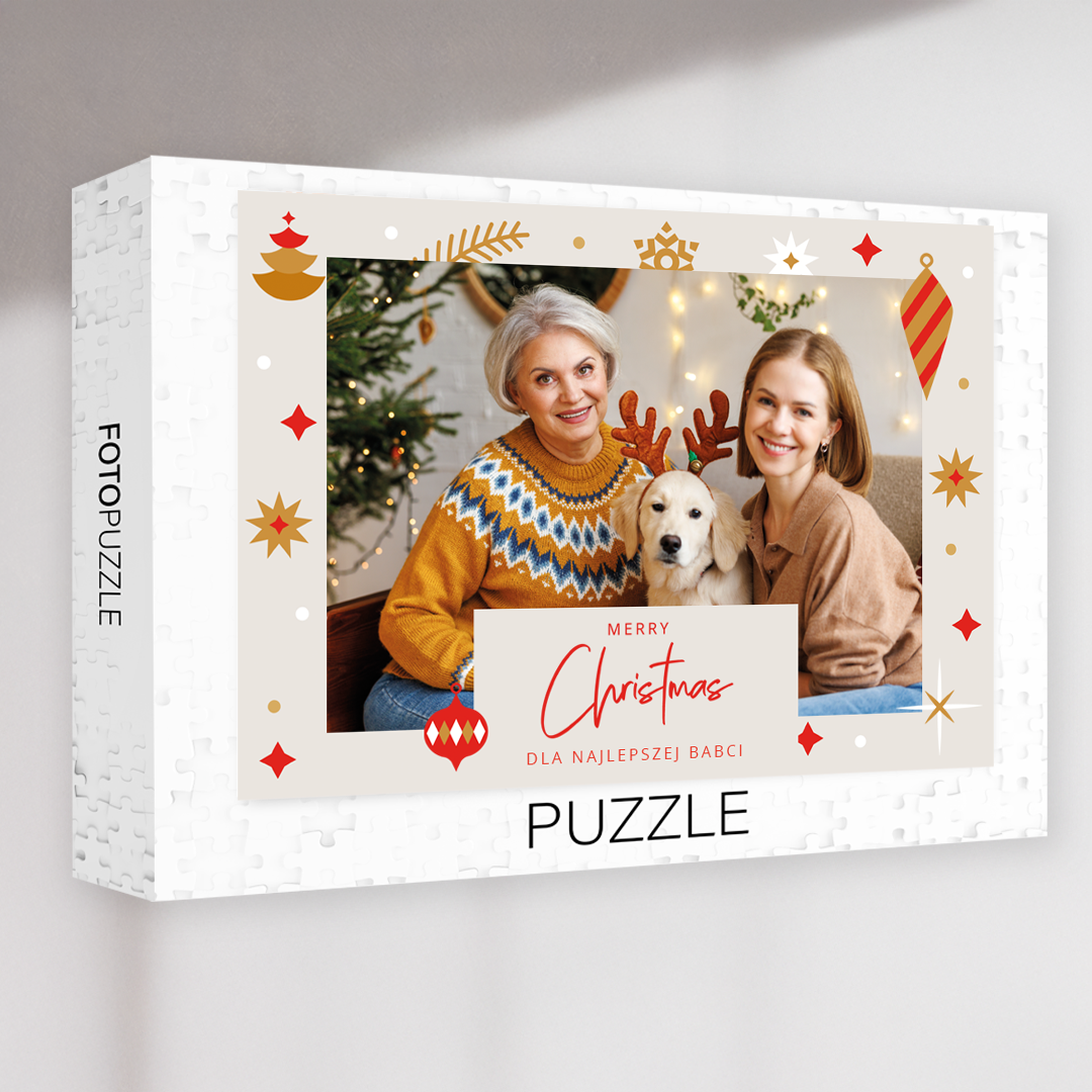 Puzzle Merry Christmas 600/1000 elementów